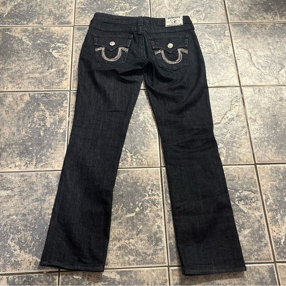 Vintage true religion made USA size 27 straight dark deep blue y2K jeans… - Picture 2 of 15